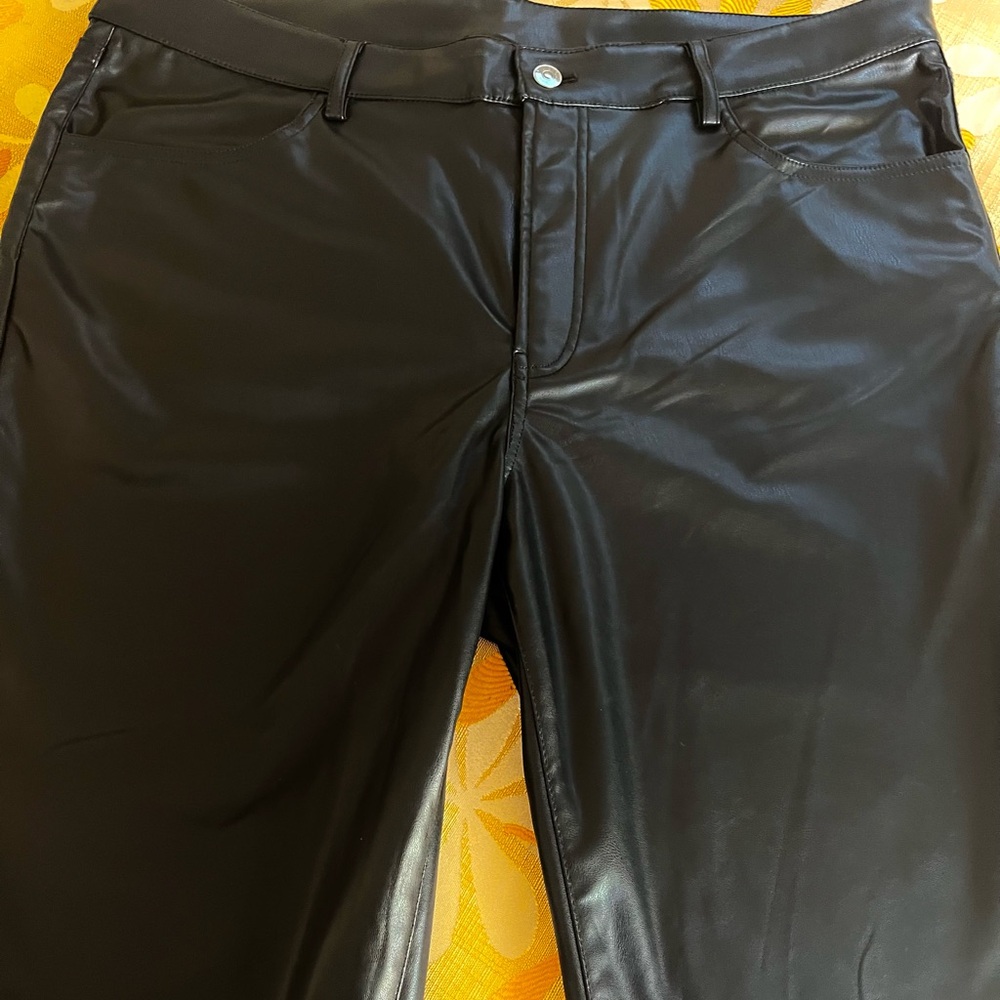 Pants H&M Divided Black Faux Leather Pants
NWOT